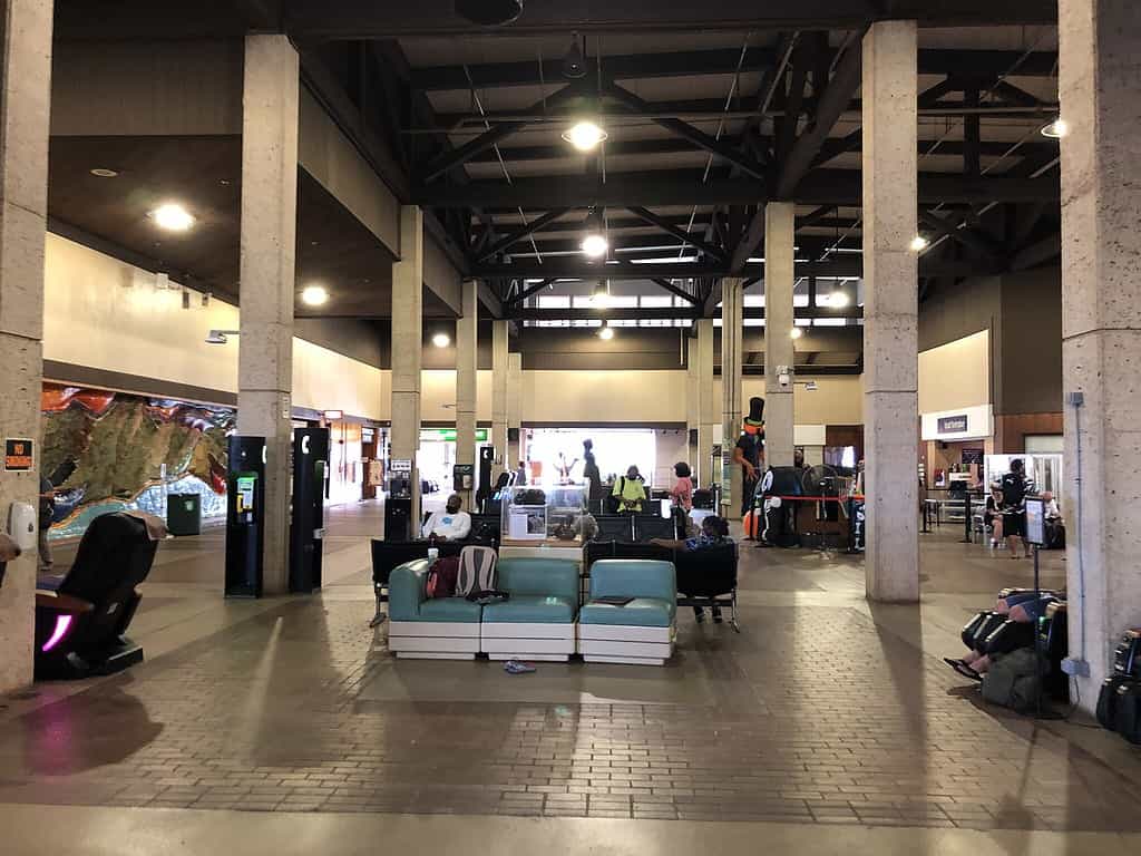 Terminal inside Lihue Airport on Kauai