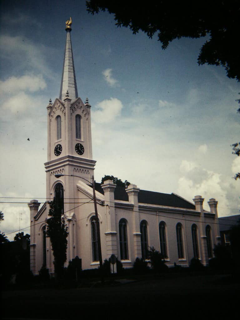 An image of First Presbyterian Church in Port Gibson, Mississippi