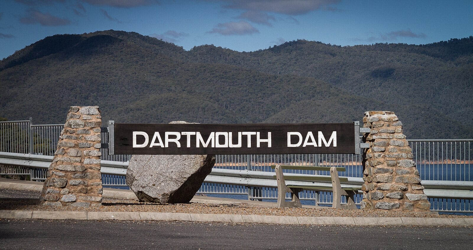 Drtmouth Dam Sign Victoria Australia