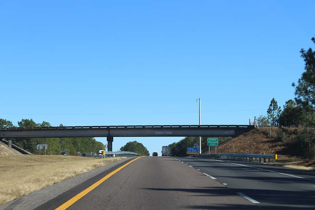 Highway with Entering Okaloosa County on it