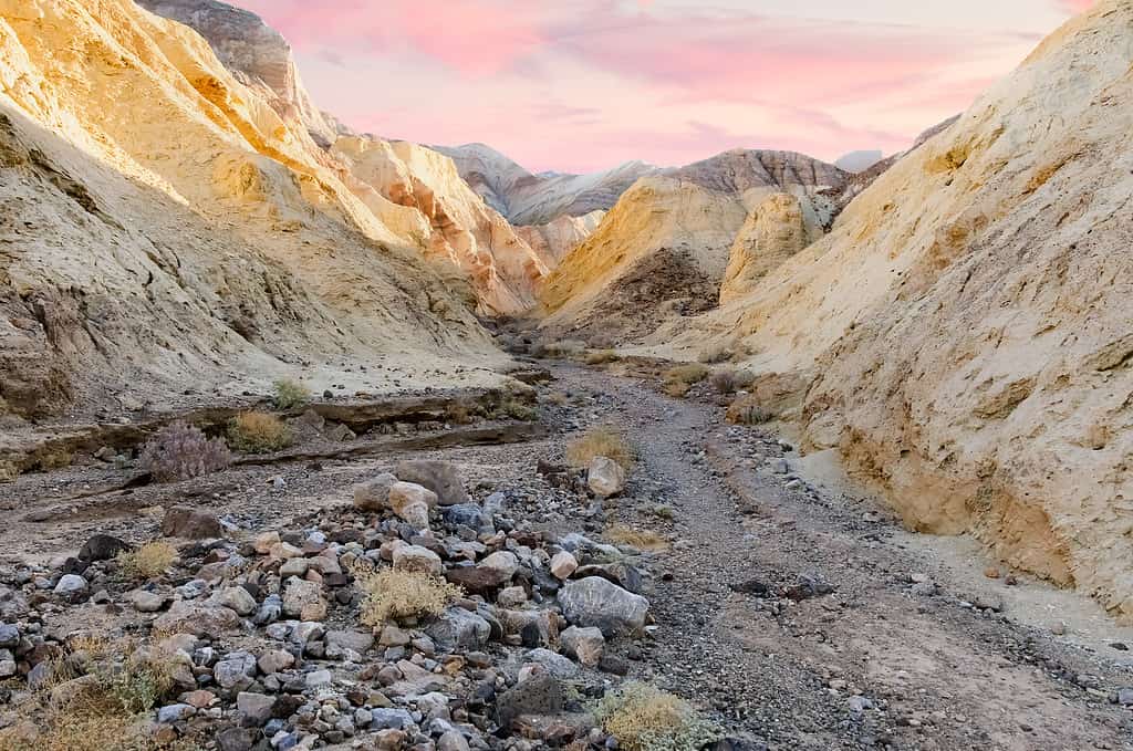 Golden Canyon, Death Valley National Park, California, USA.