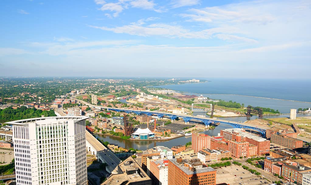 Cleveland aerial panorama