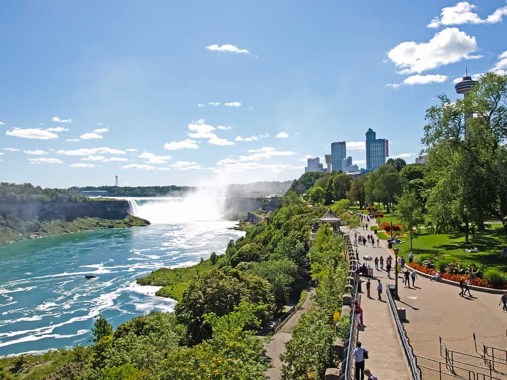 Niagara Falls, a complex of waterfalls on the Niagara River