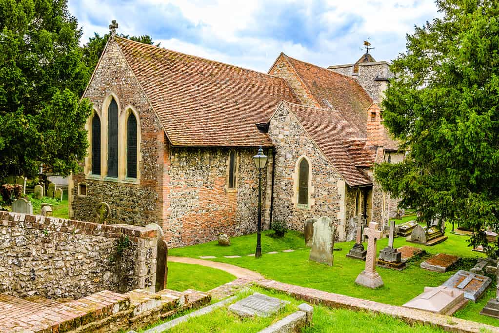 St Martin's church, UNESCO world heritage site, first church founded in England in Canterbury, Kent, UK