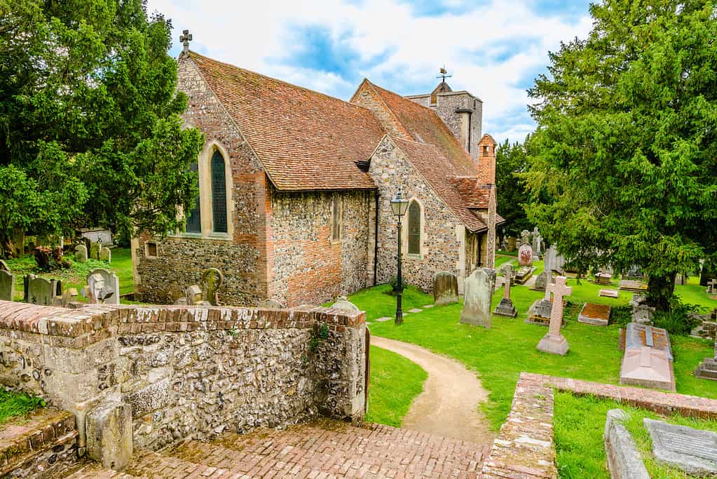 St Martin's church, UNESCO world heritage site, first church founded in England in Canterbury, Kent, UK