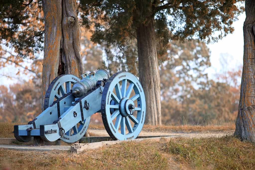 Cannons at Yorktown, Virginia