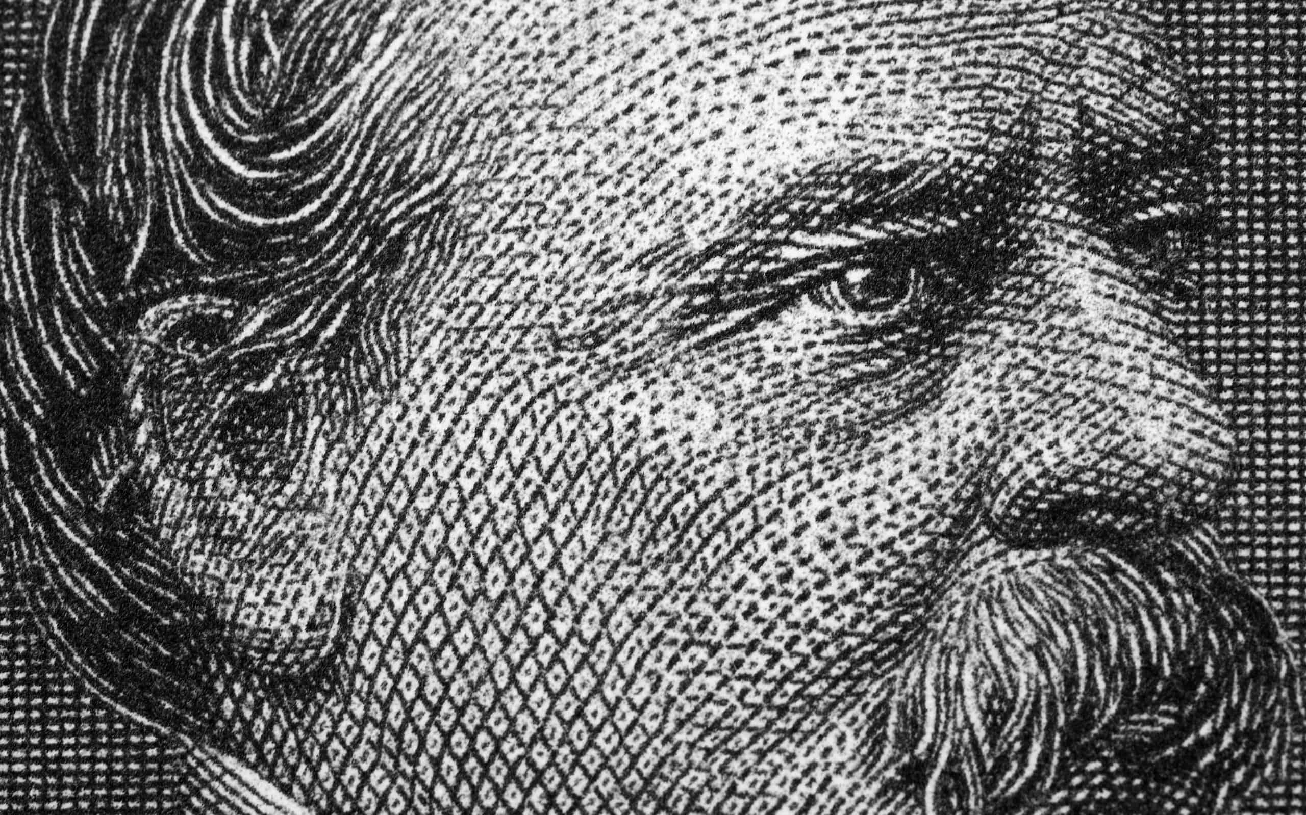 Grover Cleveland a close-up portrait from old Dollars