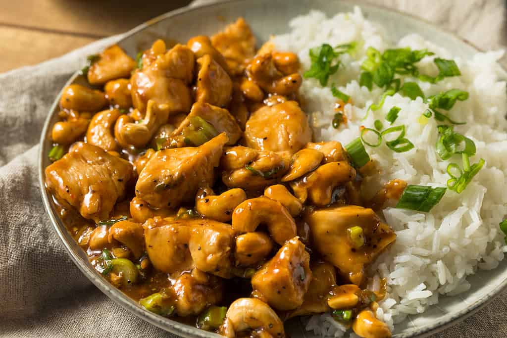 Chinese Cashew Chicken was first created in Springfield, MO and is a popular Missouri food dish.