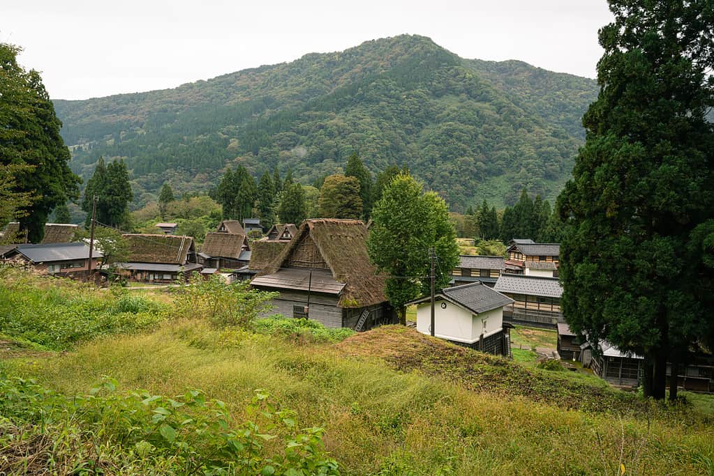 World heritage Gokayama village in autumn