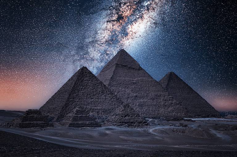 The Pyramids of Giza in Egypt