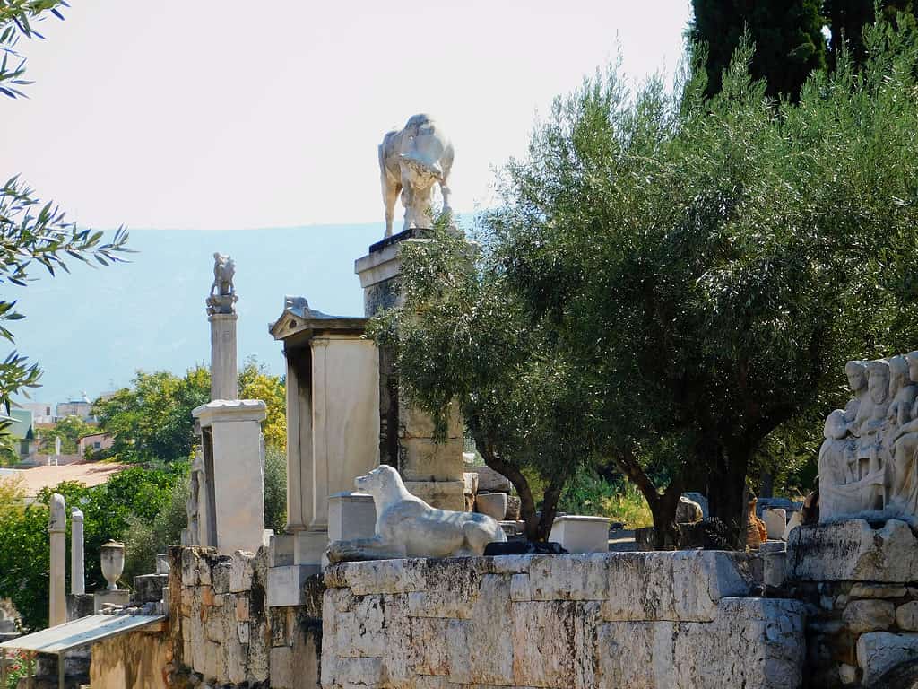 Ancient tombs Keramikos Ancient Cemetery