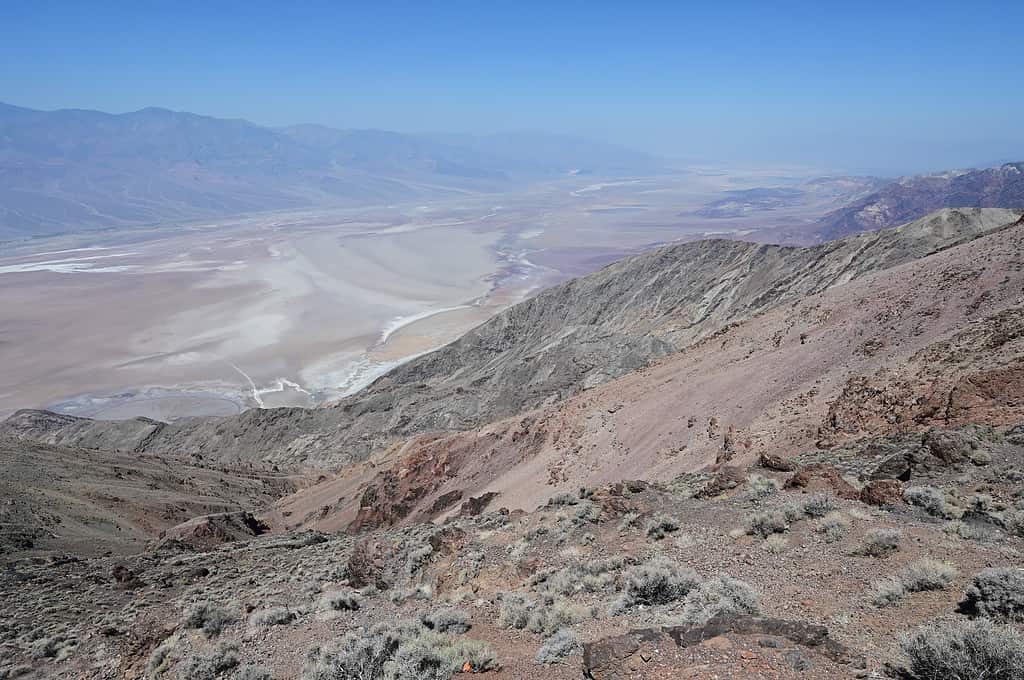 Dante's view which overlooks Death Valley in California.