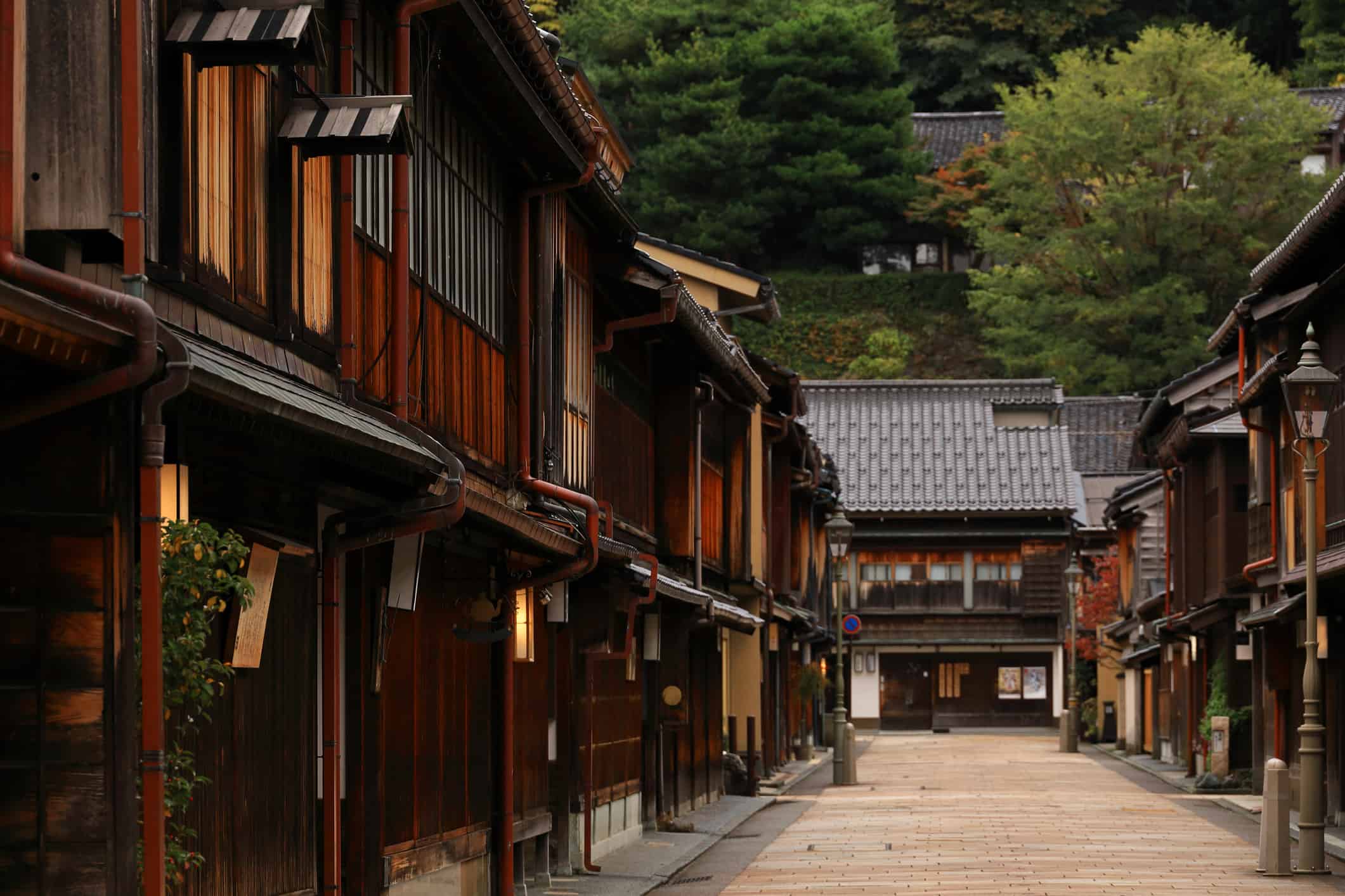 Scenery of the ancient capital of Japan "Kanazawa Higashi Chaya District"