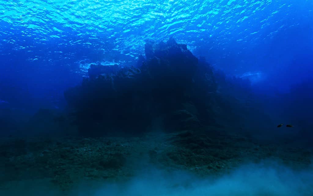 Underwater mountain