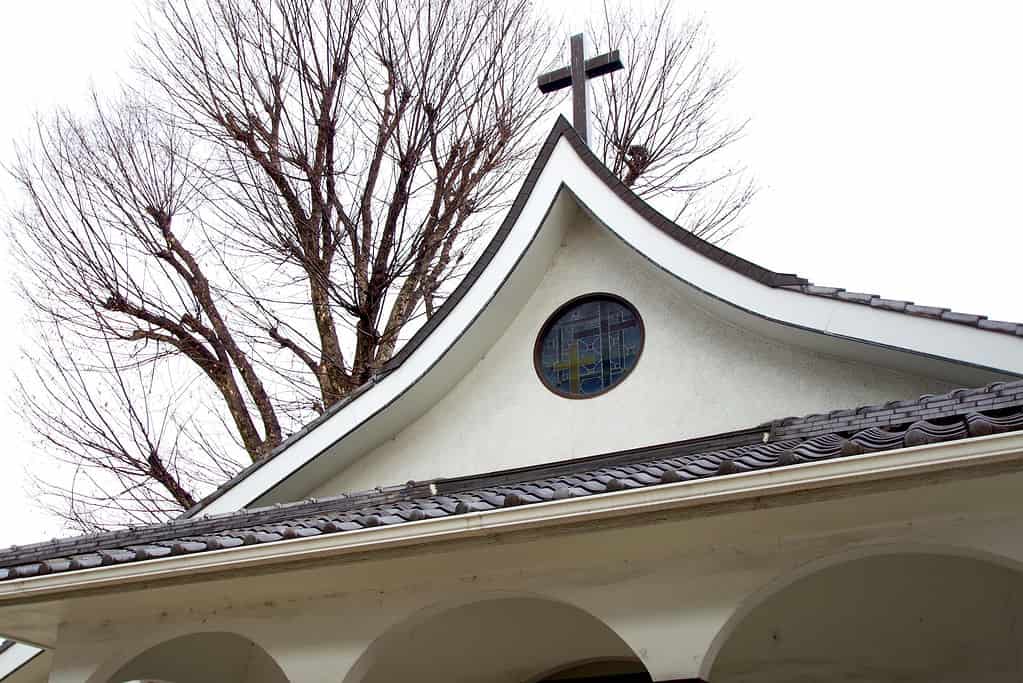 Christian churches in the suburbs of Japan
