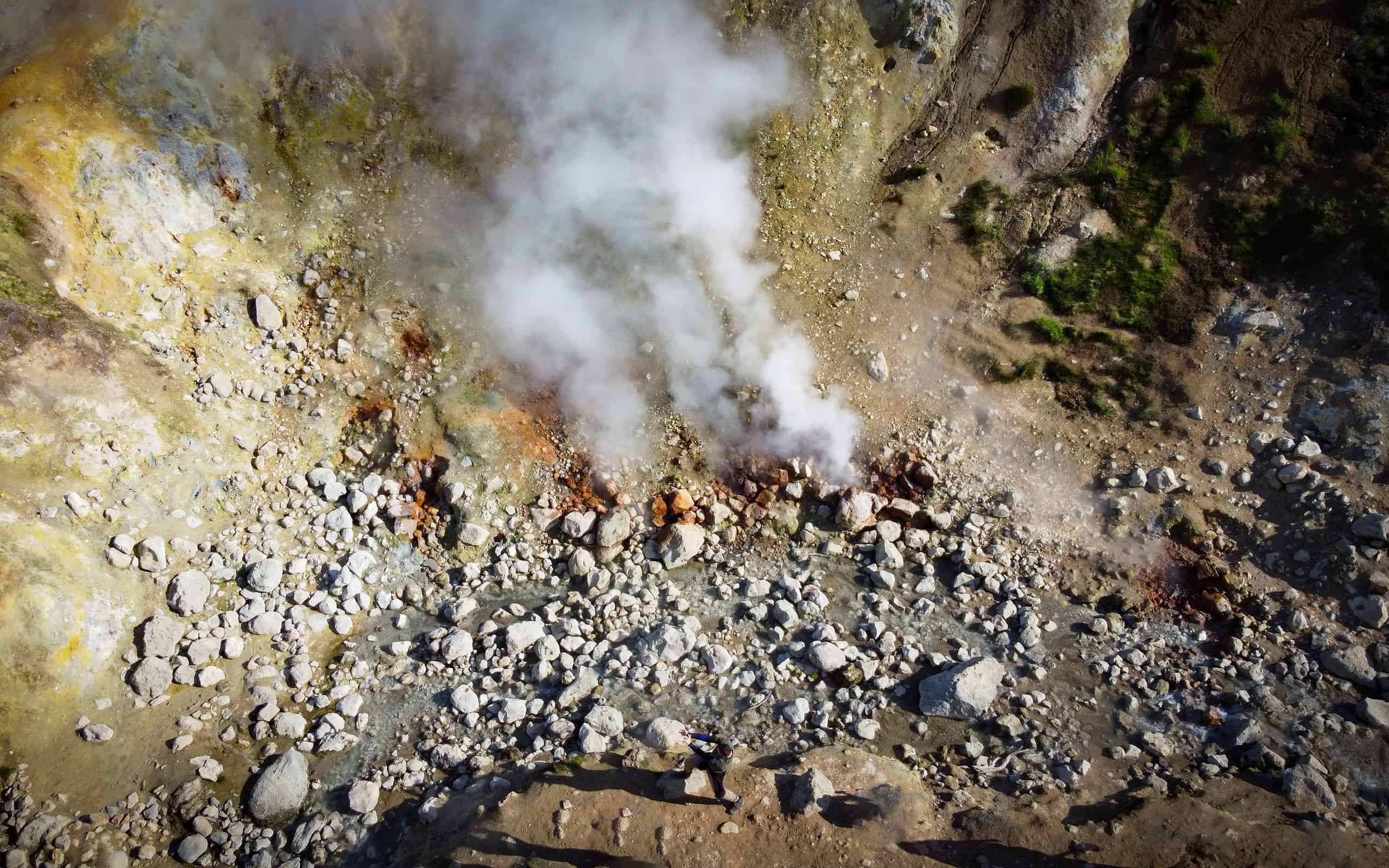 Fumaroles, geysers, Kamchatka, green energy, Mutnovsky volcano