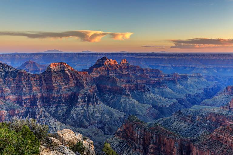 Bright Angel Point at sunset