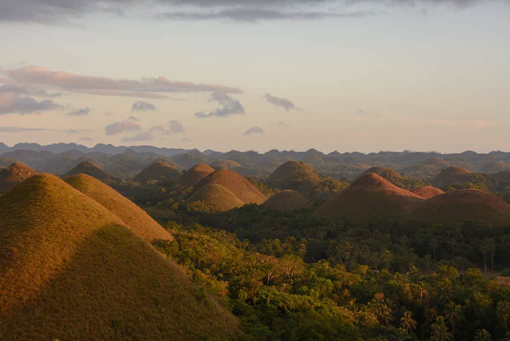 Sunset on the Chocolate Hills, Bohol, Philippines