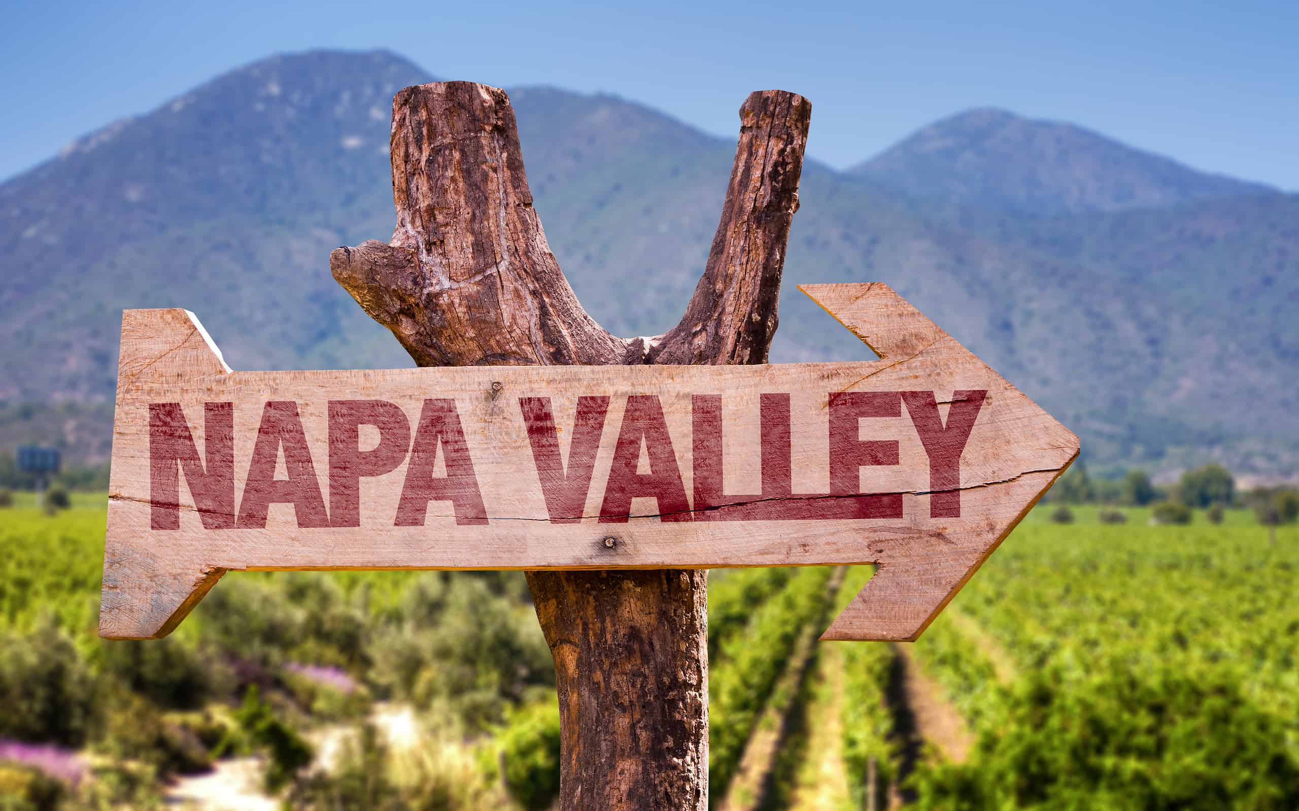 Napa Valley direction sign