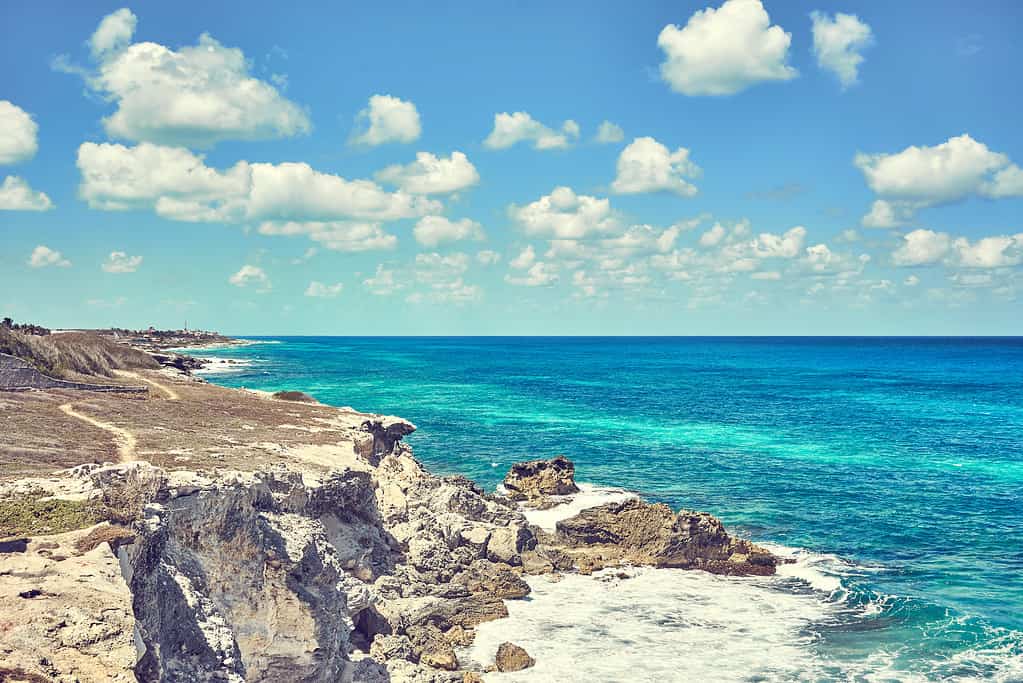 Southernmost point of the Island "Isla Mujeres" in Mexico