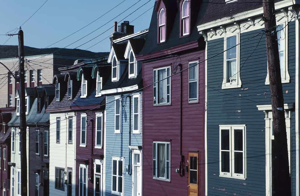 Row of townhouses
