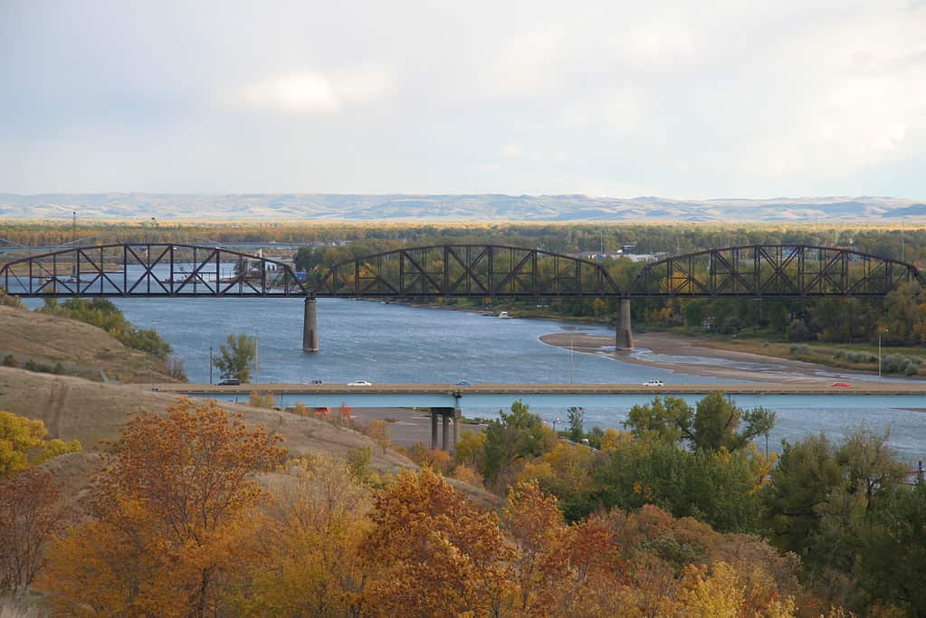 Bismarck Bridges in Fall