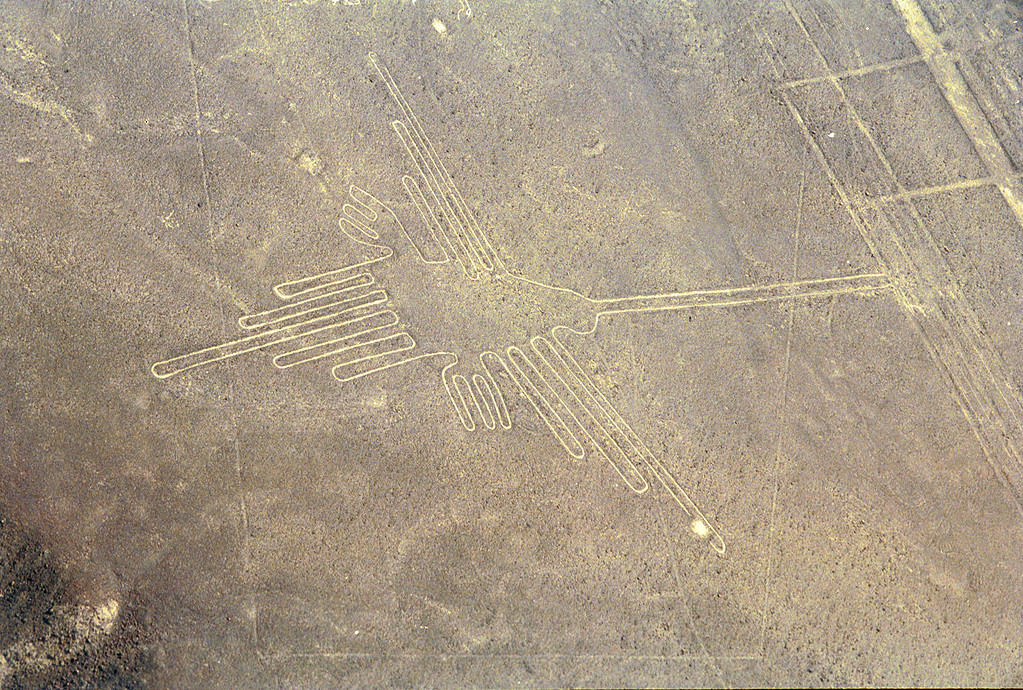 The Nazca Lines in Peru are giant geoglyphs