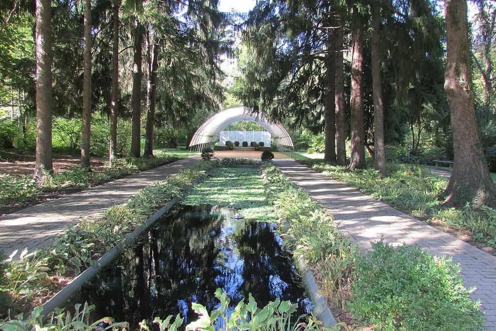 Friendship Botanic Gardens Pavilion in Michigan City, Indiana.