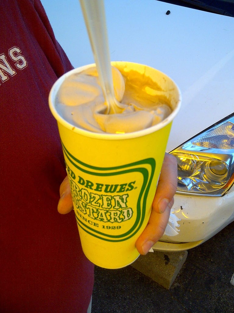 Frozen custard concretes from St. Louis' Ted Drewes Frozen Custard have been popular for 90 years.