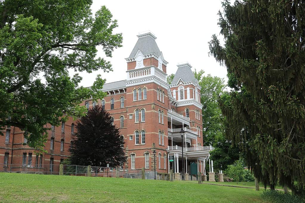 The Ridges building at Ohio University in Athens, OH