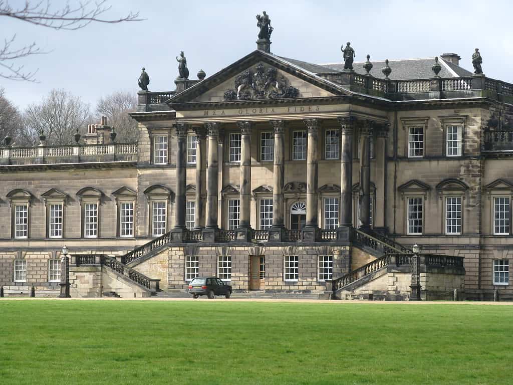 Wentworth Woodhouse is located in the village of Wentworth, in the Metropolitan Borough of Rotherham in South Yorkshire, England.
