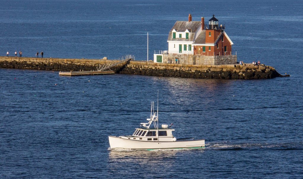 Lobster Fishing Boat Returning Home to Rockland, Maine