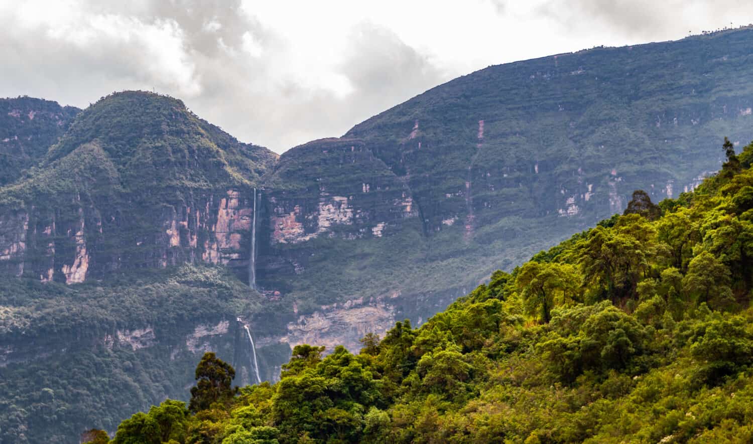 Gocta waterfall in the Chachapoyas region of northern Peru