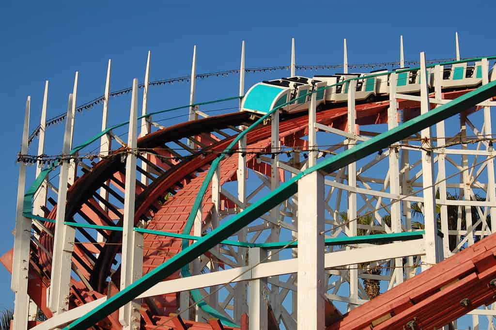 Giant Dipper Roller Coaster; Belmont Park; San Diego, California
