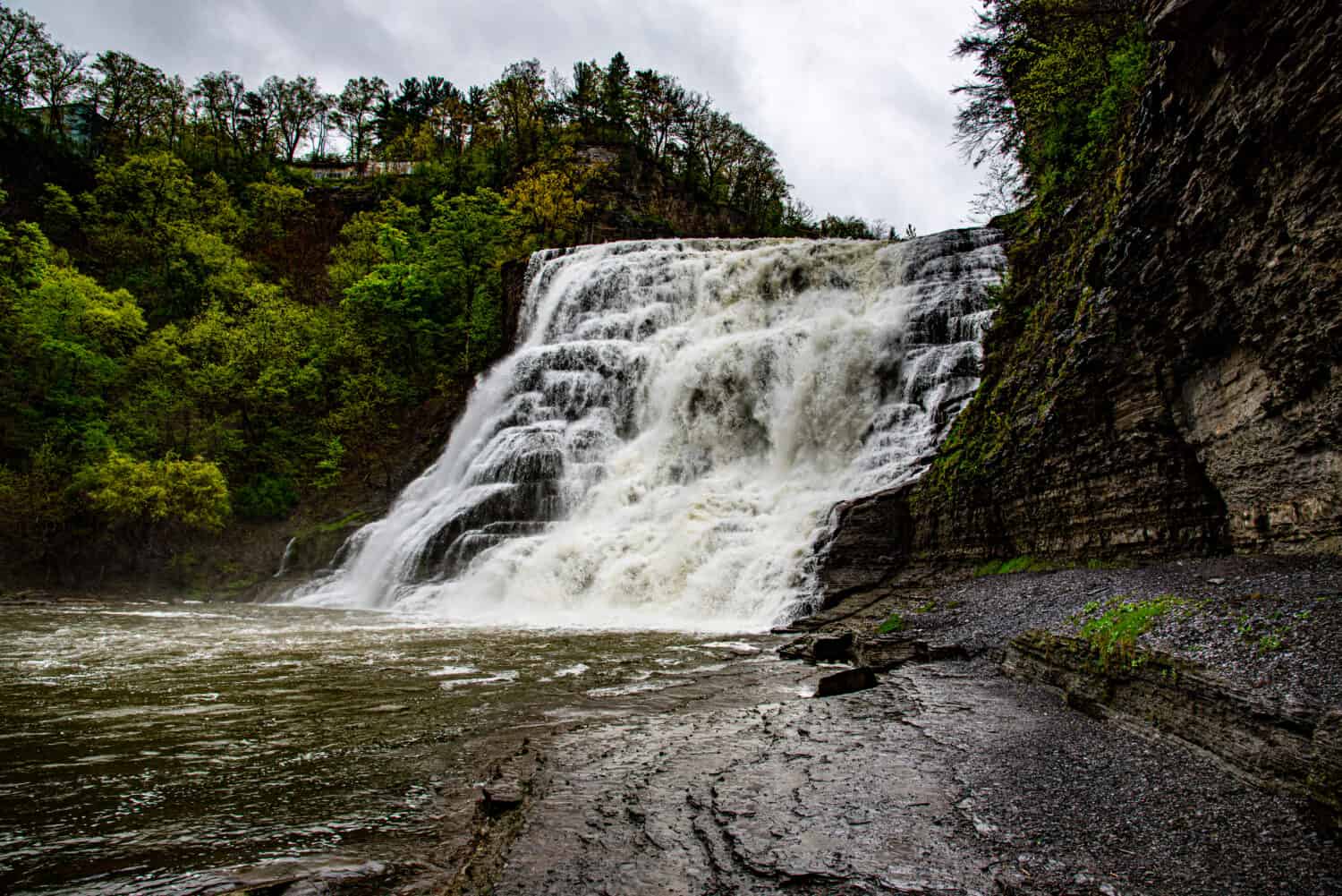 One of the several waterfalls at Ithaca falls in Upstate NY (USA)