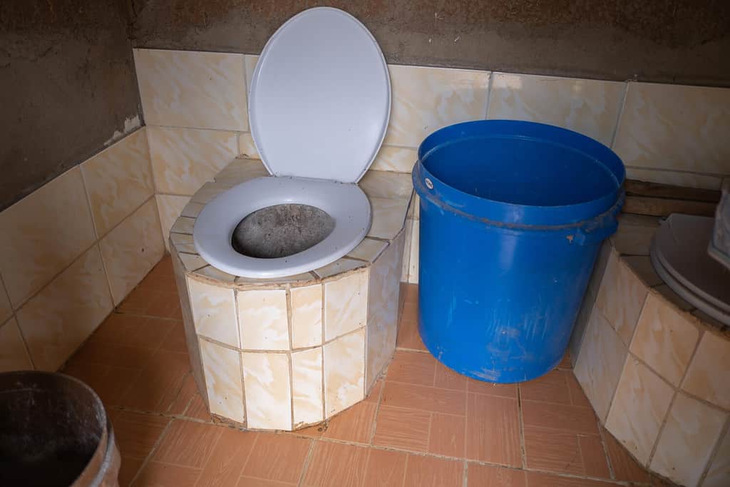 Compost toilets turn human excrement into a dirt-like substance without flushing.
