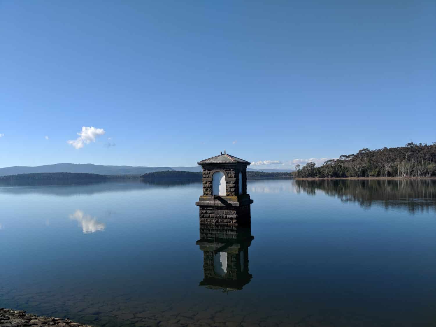 Yan Yean water reservoir in Melbourne.