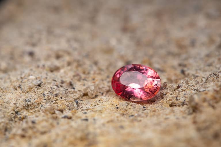 Natural Padparadscha Sapphire Gemstone from Madagascar, 0.94 carats, Rare Orangish Pink Color