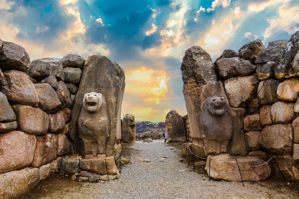 The lion gate of The Hattusa that is The capital of the Hittite Civilization, Corum