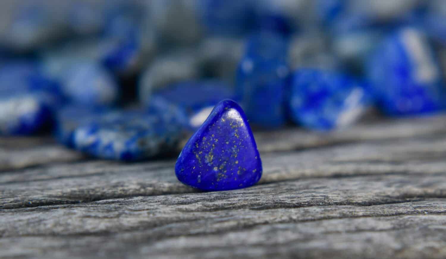 Lapis Lazuli Blue stone Beautiful by nature For making ornaments.