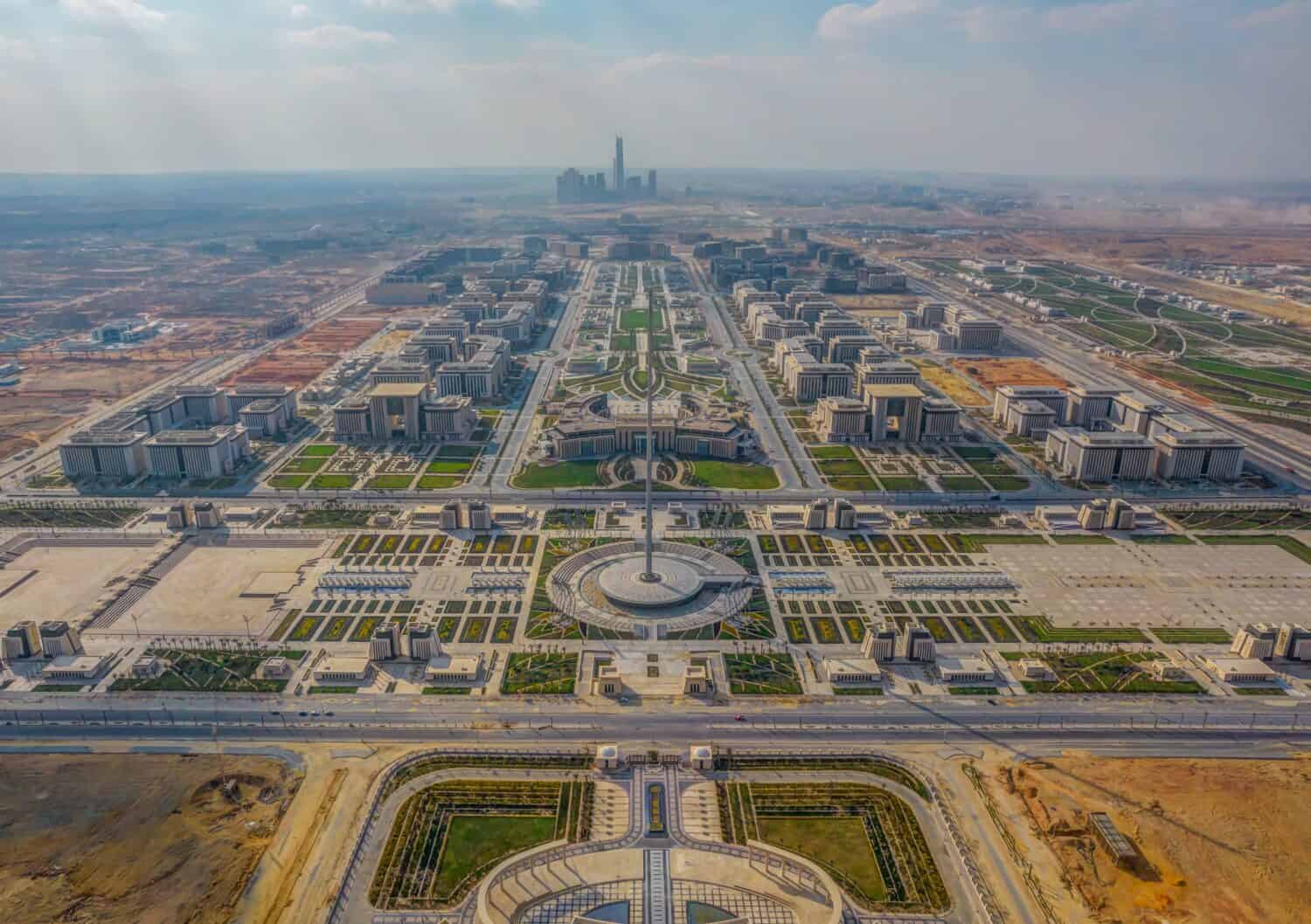 The government district and the ministries area in the new administrative capital, Egypt
