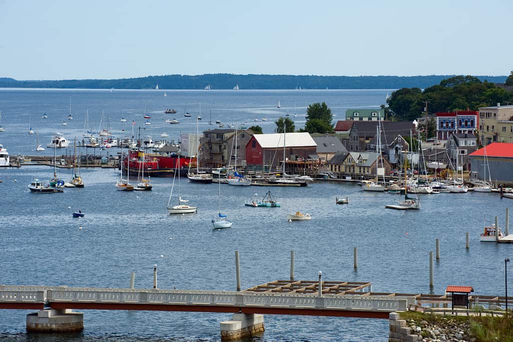 Coastal town of Belfast, Maine