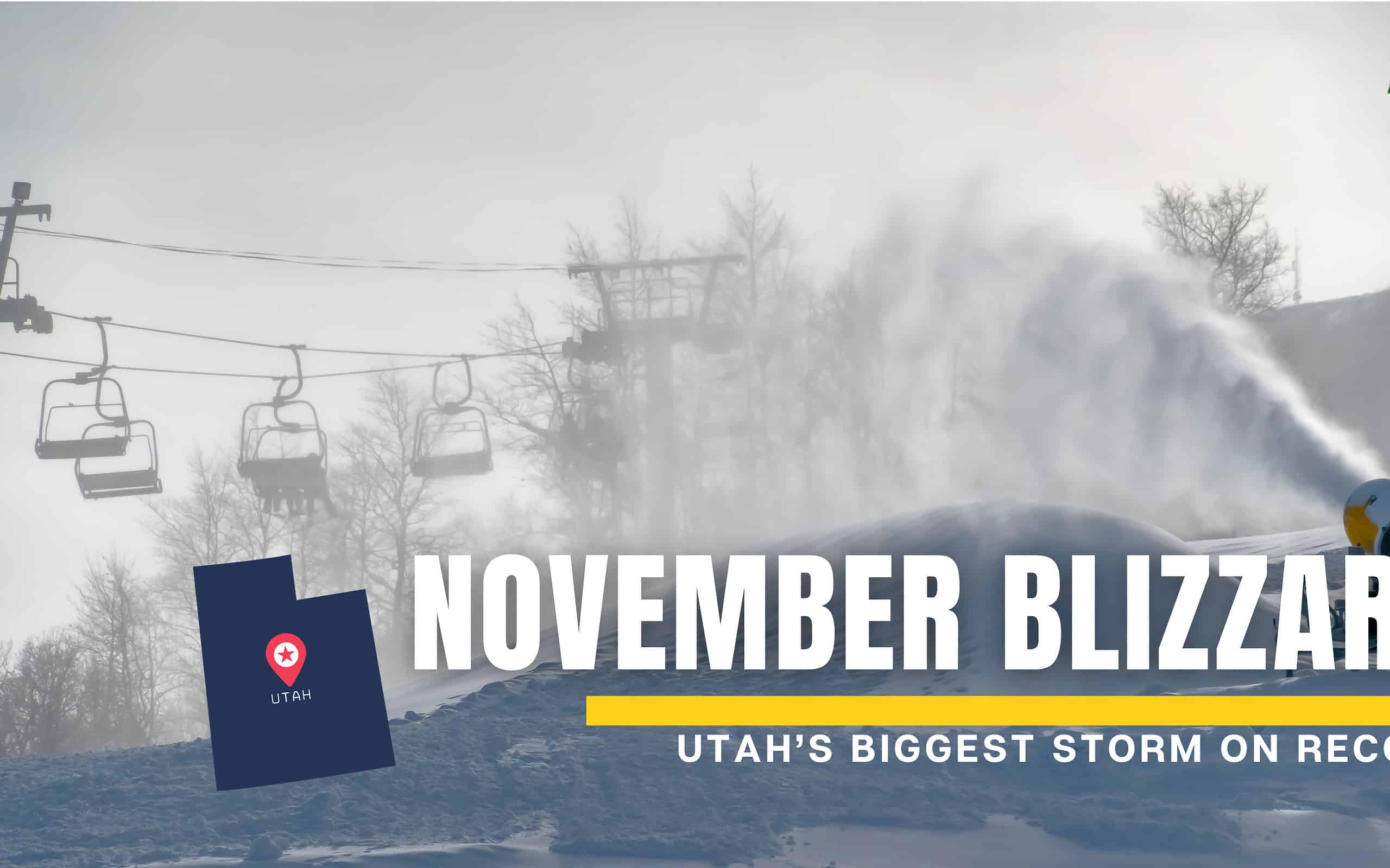 Utah november snow