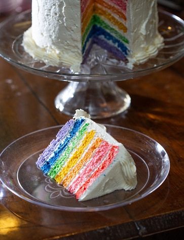 rainbow smith island cake