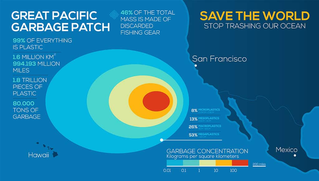 Within the Northern Pacific Subtropical Gyre sits the Great Pacific Garbage Patch.