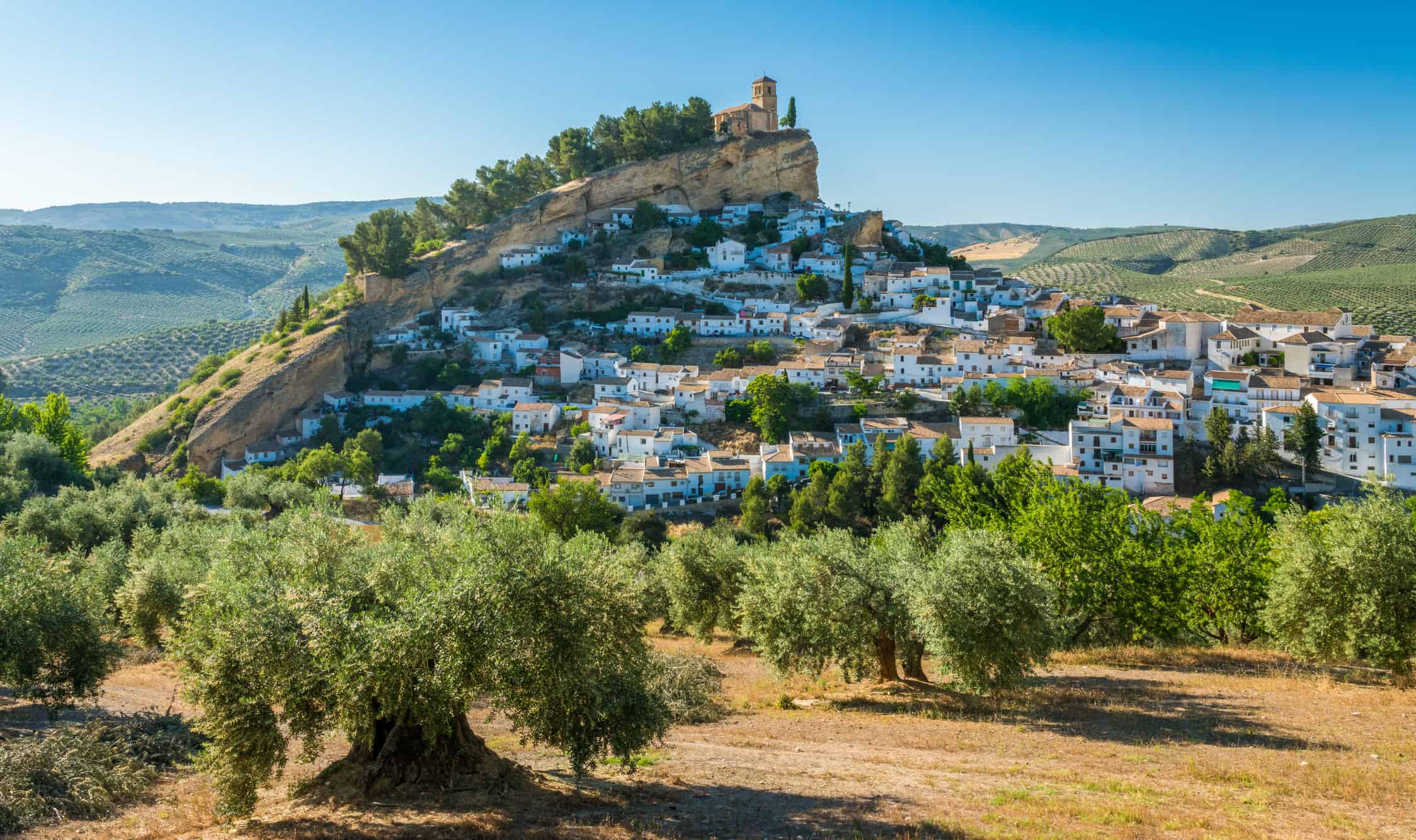 Panoramic sight in Montefrio, beautiful village in the province of Granada, Andalusia, Spain.