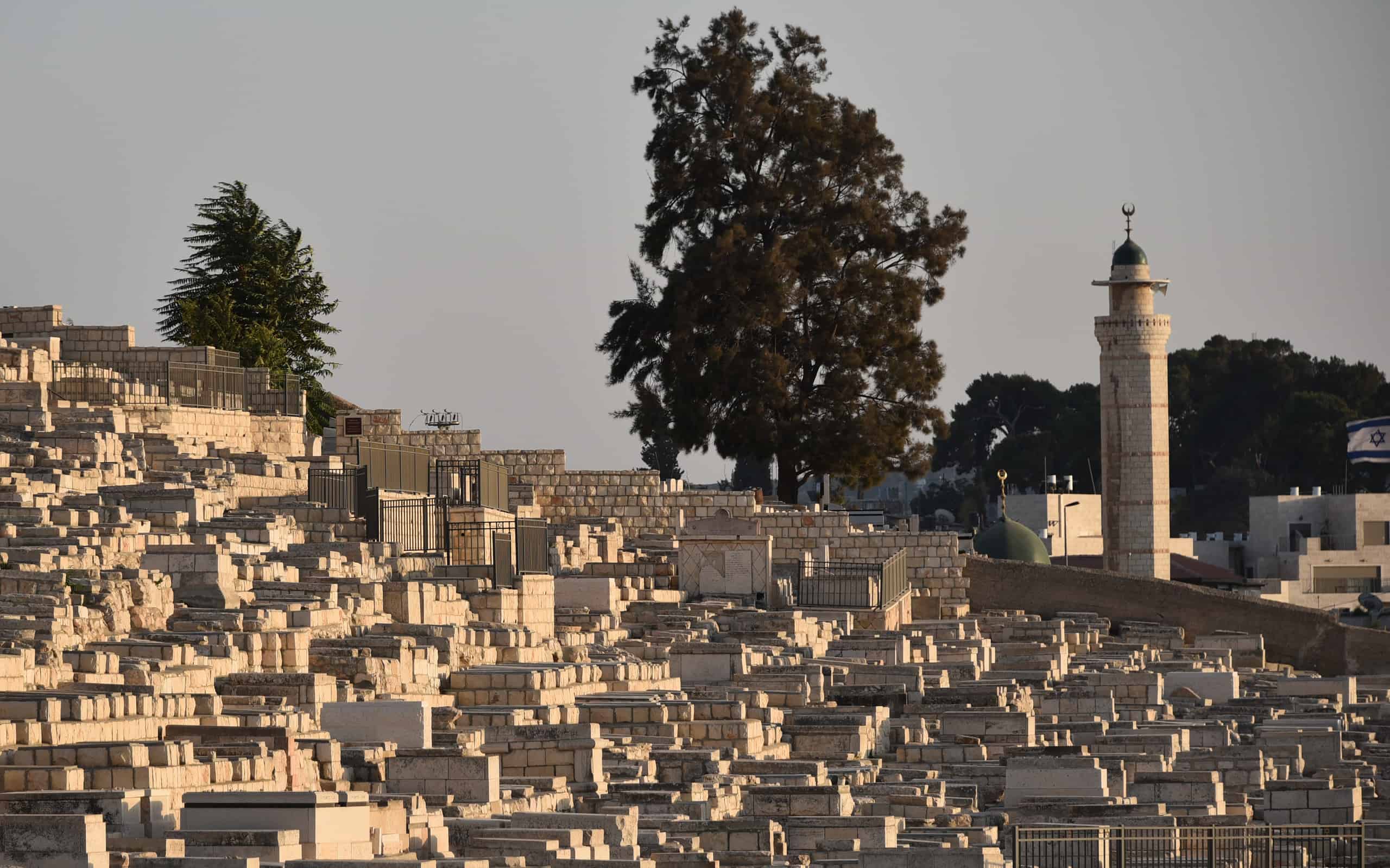 Jewish cemetery on the Mount of Olives in Jerusalem