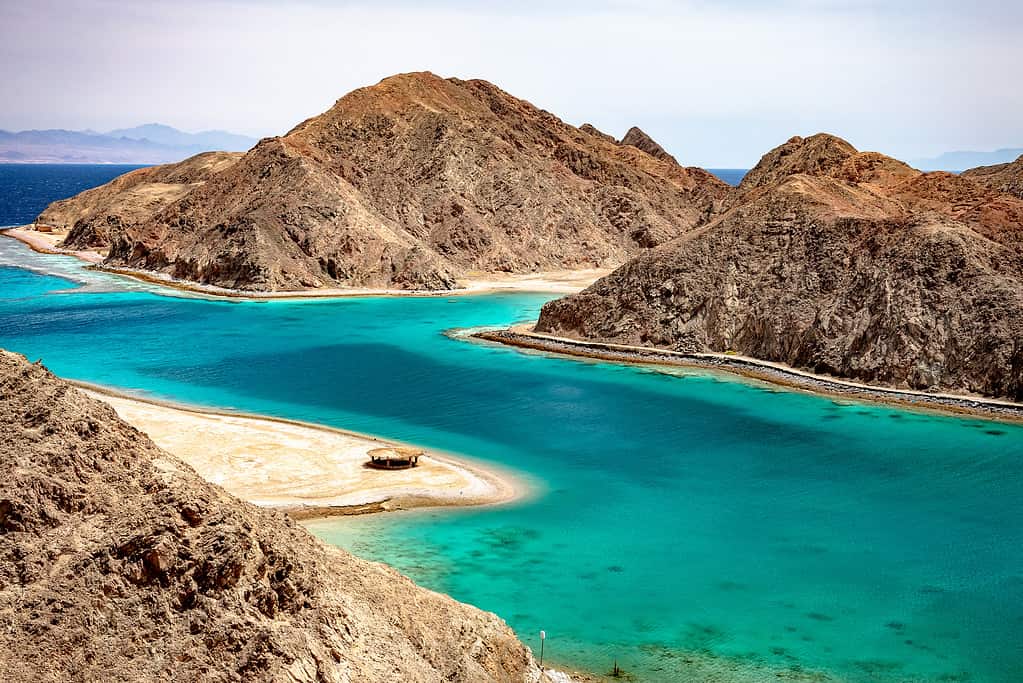 Panoramic view of the Fjord Bay - Taba, Egypt