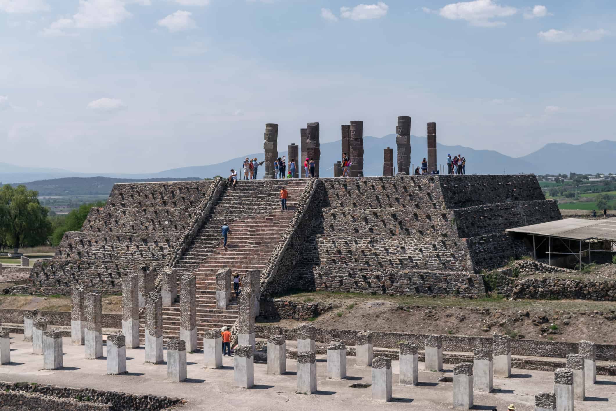 Tula, archaeological cultural center in Hidalgo Mexico