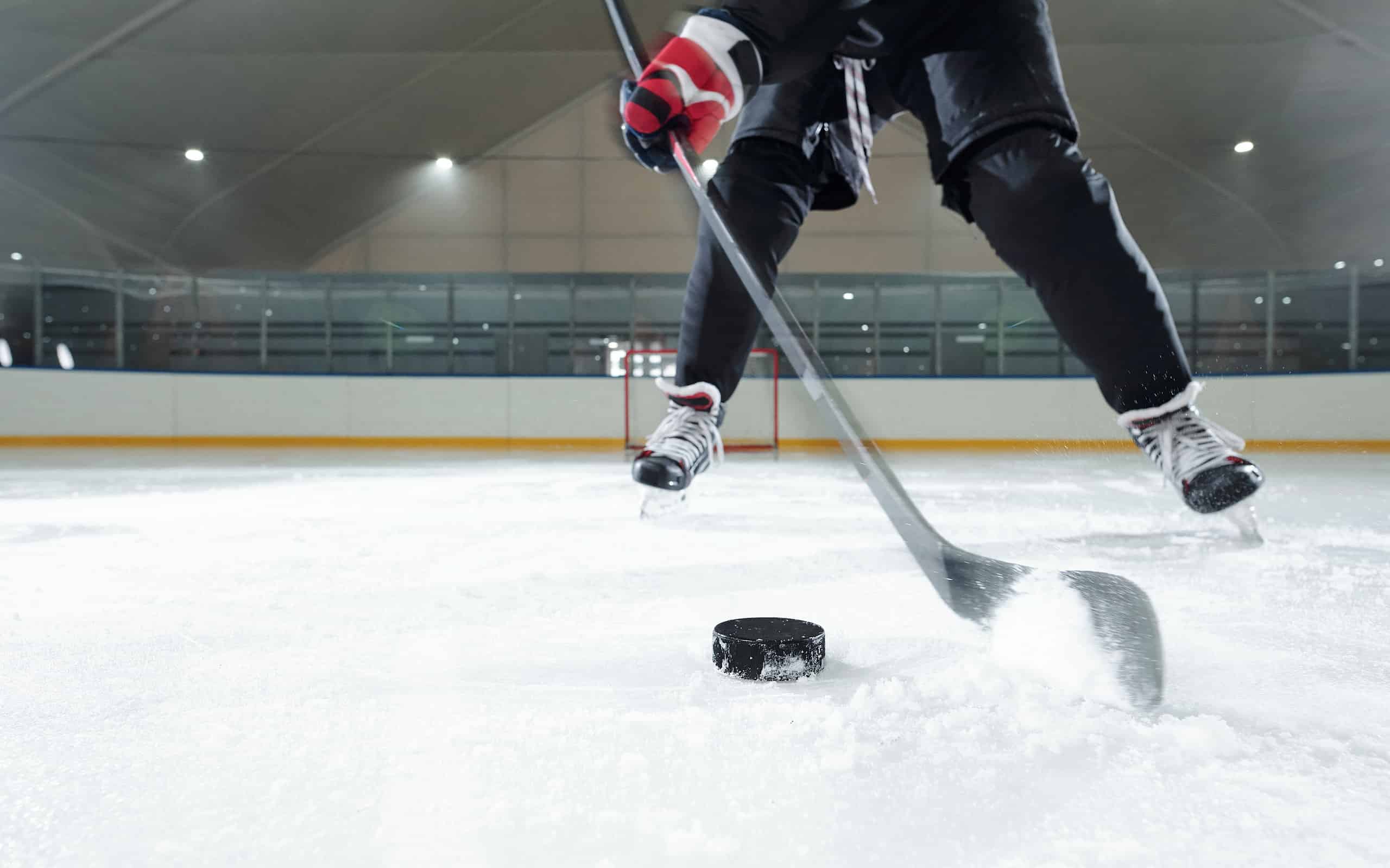 Hockey Player, Hockey Puck, Ice, Ice Rink, Indoors